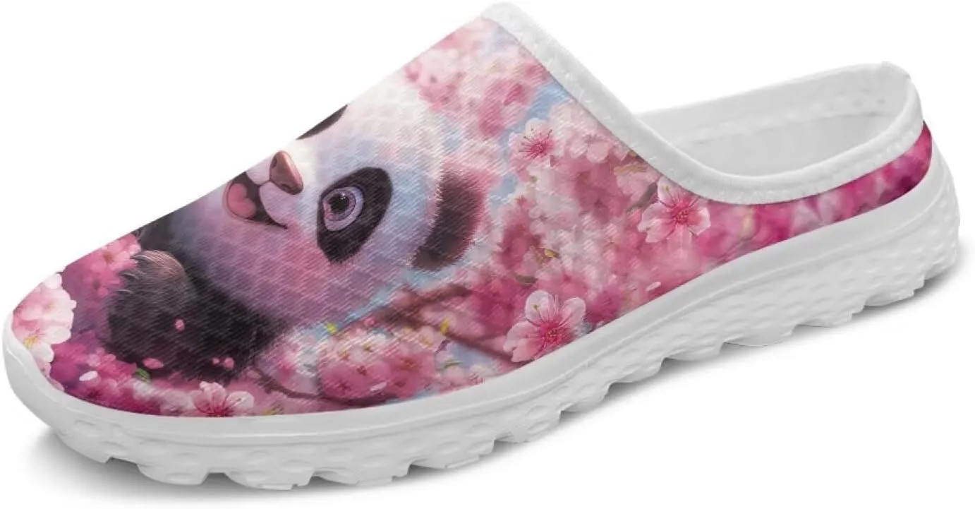 Cute Animal Womens Mule Shoes Breathable Loafers Slip on Fashion Tennis Sneakers Garden Clogs