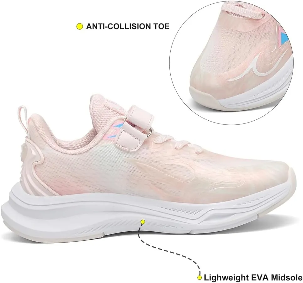 Dannto Boys Girls Sneakers Kids Shoes Lightweight Breathable Athletic Running Tennis Fitness Shoes Little Kid/Big Kid