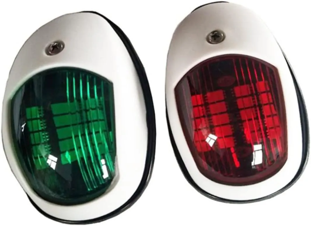 DECHOUS Marine Accessories 2 Pack Abs Led Navigation Lights Red Lamps for Boat Truck Trailer Lasting