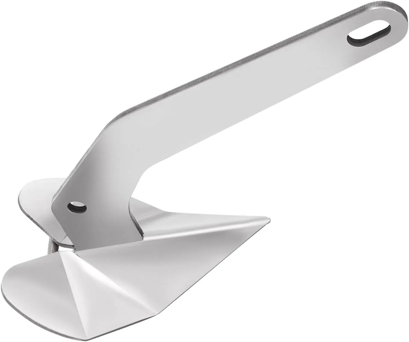 Delta Style Wing Boat Anchor, 316 Stainless Steel Heavy Duty Triangular Boat Anchor, 10lb Wing Style Boat Anchor for Boat, Small Yachts, Deck