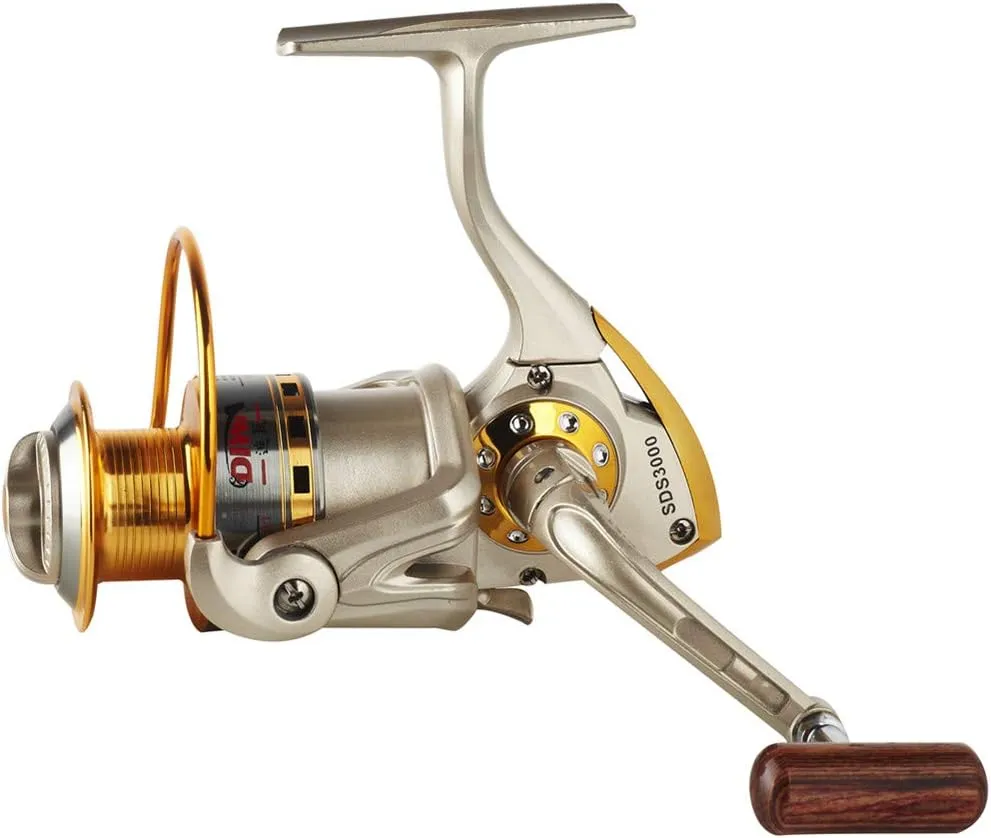 Diwa Spinning Fishing Reels for Saltwater Freshwater 1000 2000 3000 4000 5000 6000 Series Fishing Spool Left/Right Interchangeable Trout Carp Spinning Reel 10 Ball Bearings Light and Smooth
