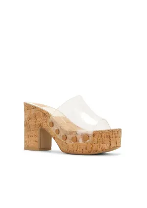 Dolce Vita - Women's Clear Chunky Heeled Mule Sandals
