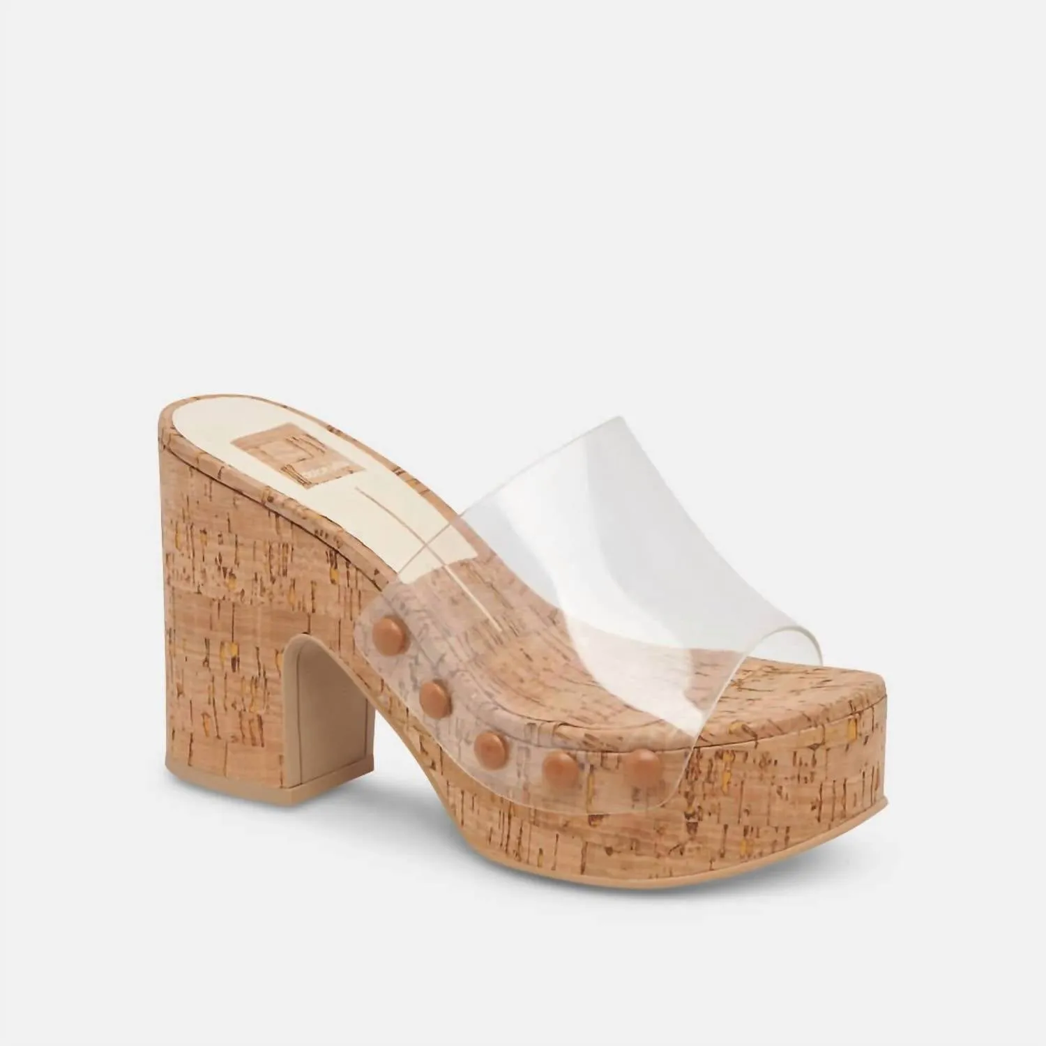 Dolce Vita - Women's Clear Chunky Heeled Mule Sandals
