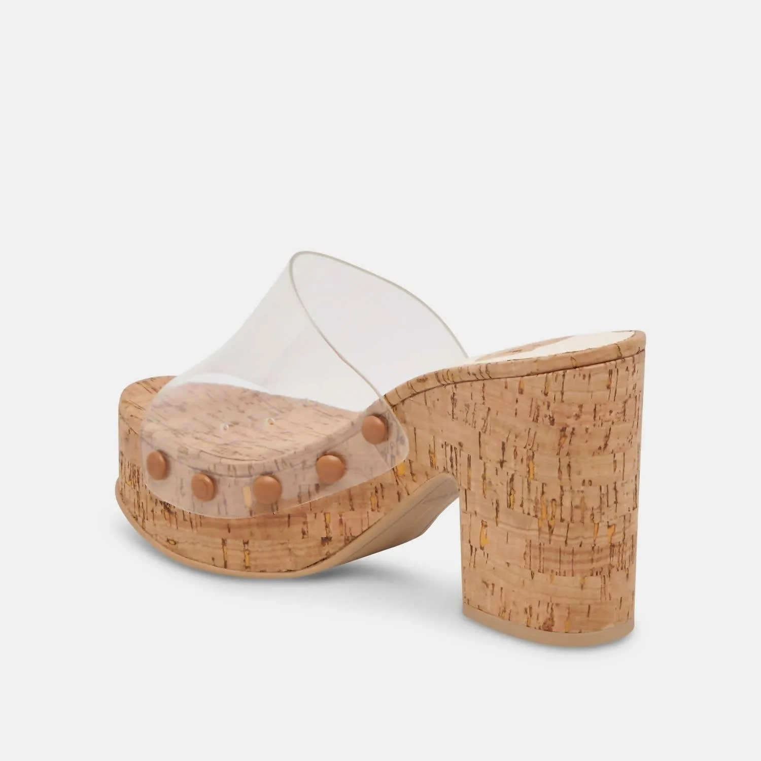 Dolce Vita - Women's Clear Chunky Heeled Mule Sandals