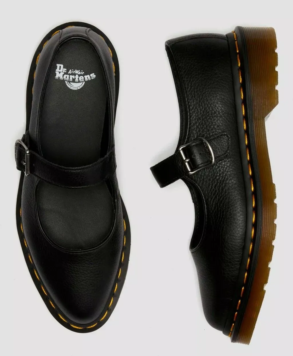Dr. Martens Elphie Mary Jane Virginia Leather Women's Black Shoes