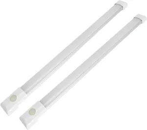 Dream Lighting 12V LED Under-Cabinet Strip Light with Switch for RV Motorhome Trailer Boat Interior Kitchen Cabin, 12" Cool White Pack of 2