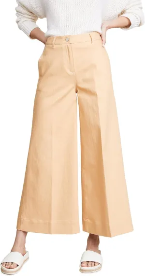Elizabeth and James Womens Casual Wide Leg Pants, Orange, 29