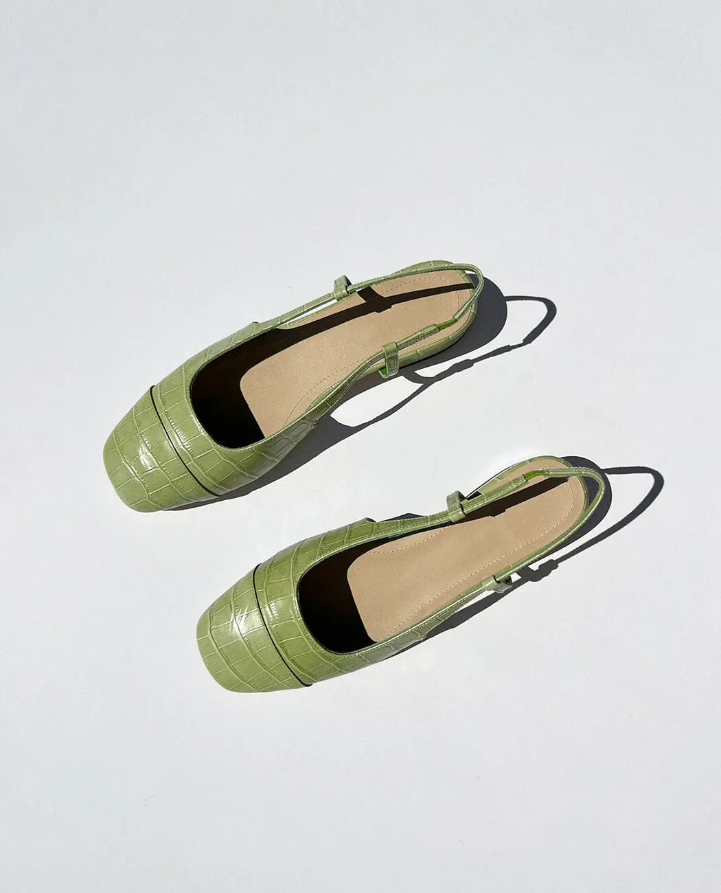 Embossed low heel multi color casual sandal