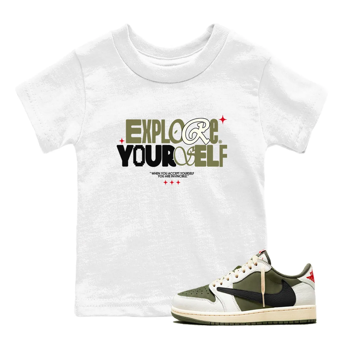 Explore Kids Yourself Future-proof Jordan Scott Tees Olive SNRT 1 - Air Sneaker Medium Clearance offer Travis