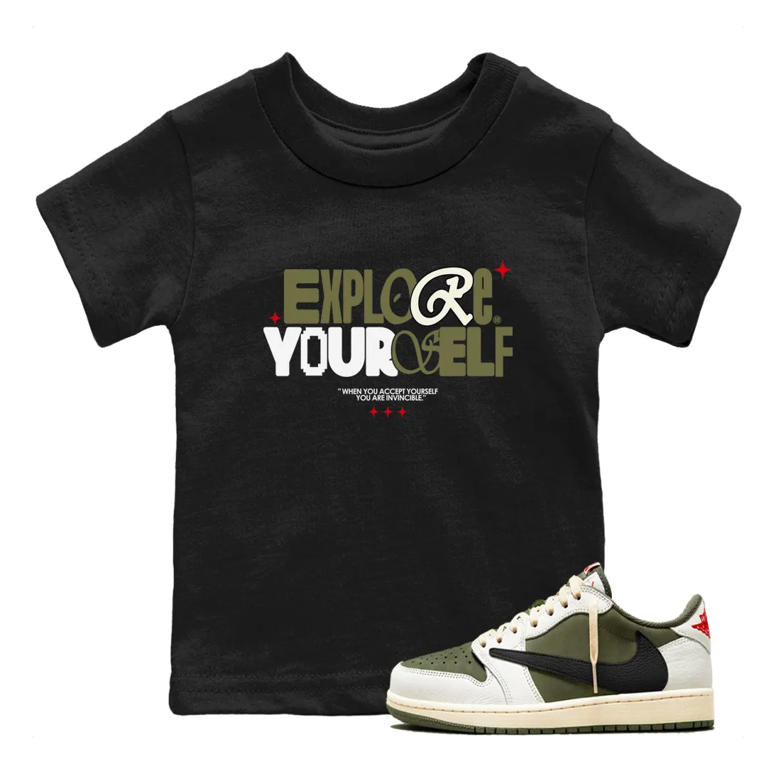 Explore Kids Yourself Future-proof Jordan Scott Tees Olive SNRT 1 - Air Sneaker Medium Clearance offer Travis