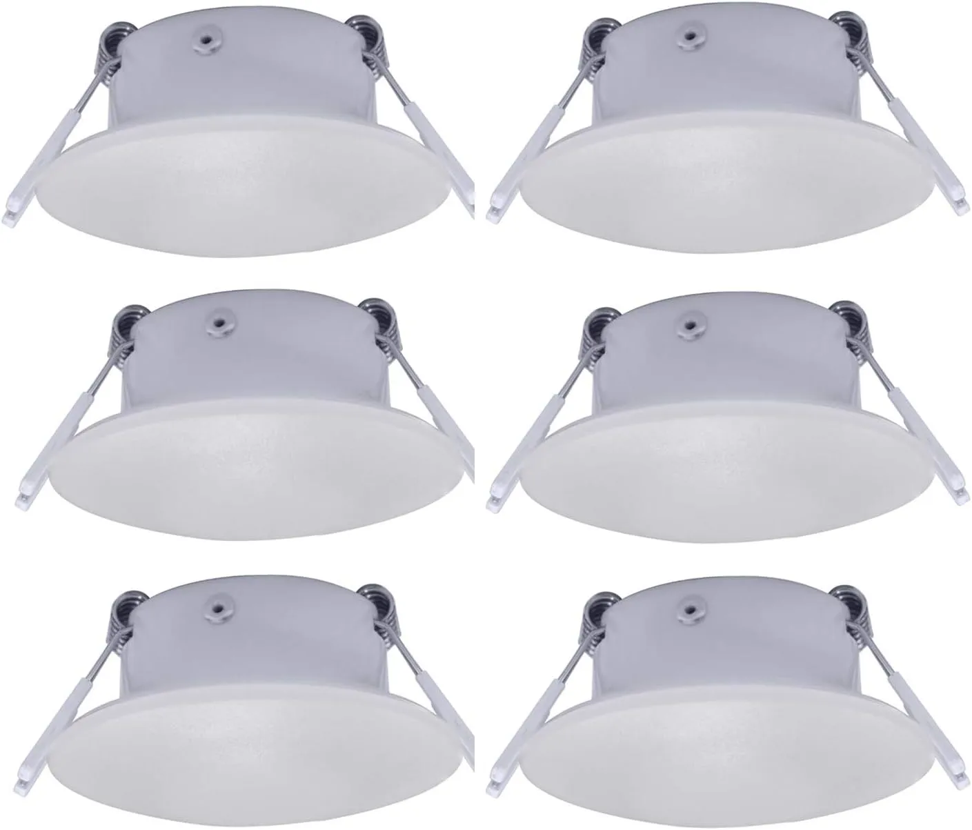 Facon 3 Inch LED RV Puck Light, DLFST3-008, Full Aluminum Recessed LED Ceiling Light, 12V Interior Light for RV Motor-Homes Camper Caravan Trailer Boat (Pack of 6)