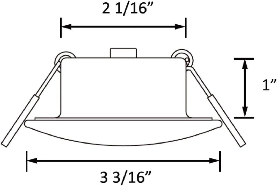 Facon 3 Inch LED RV Puck Light, DLFST3-008, Full Aluminum Recessed LED Ceiling Light, 12V Interior Light for RV Motor-Homes Camper Caravan Trailer Boat (Pack of 6)