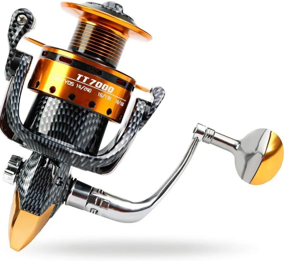 Fishing Reels- 12 1 BB, Light and Smooth Spinning Reels, Powerful Carbon Fiber Drag, Saltwater and Freshwater Fishing