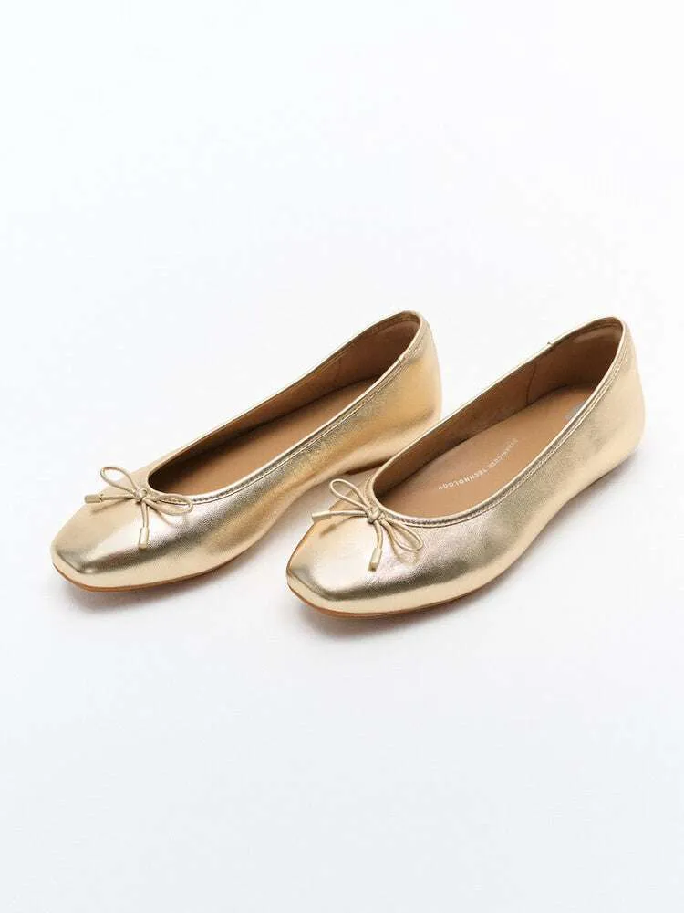 Fit Flop Soft Metallic Leather Pump|IH2675