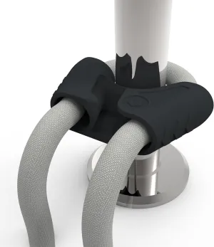 FlexLife - FlexTie (4-Pack) -Innovative Multipurpose Boat Fender Hangers for Attachment to Stanchion, Rail or Lifeline
