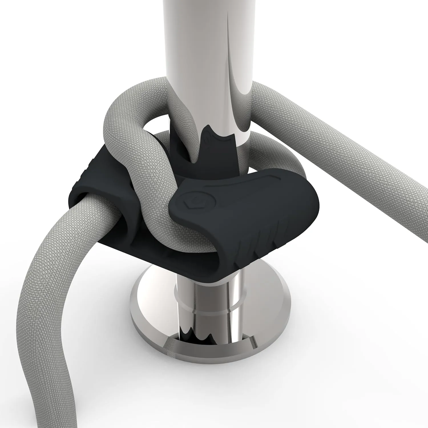 FlexLife - FlexTie (4-Pack) -Innovative Multipurpose Boat Fender Hangers for Attachment to Stanchion, Rail or Lifeline