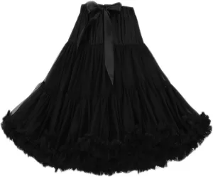 FOLOBE Women's Knee Length 50s Soft Puffy Tutu Skirts Ballet Costume Tulle Underskirts Knee Length Petticoat Skirt for Women