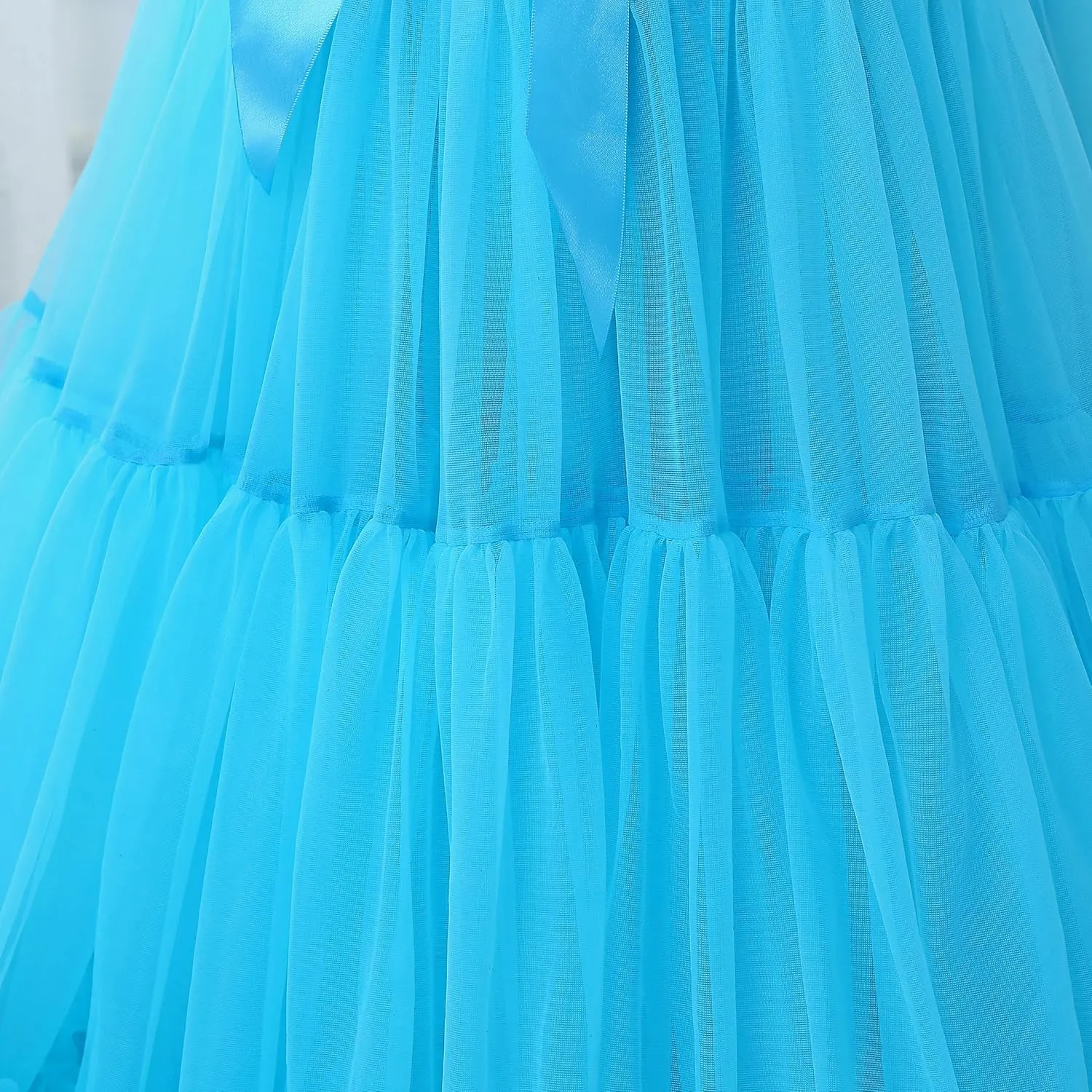 FOLOBE Women's Knee Length 50s Soft Puffy Tutu Skirts Ballet Costume Tulle Underskirts Knee Length Petticoat Skirt for Women