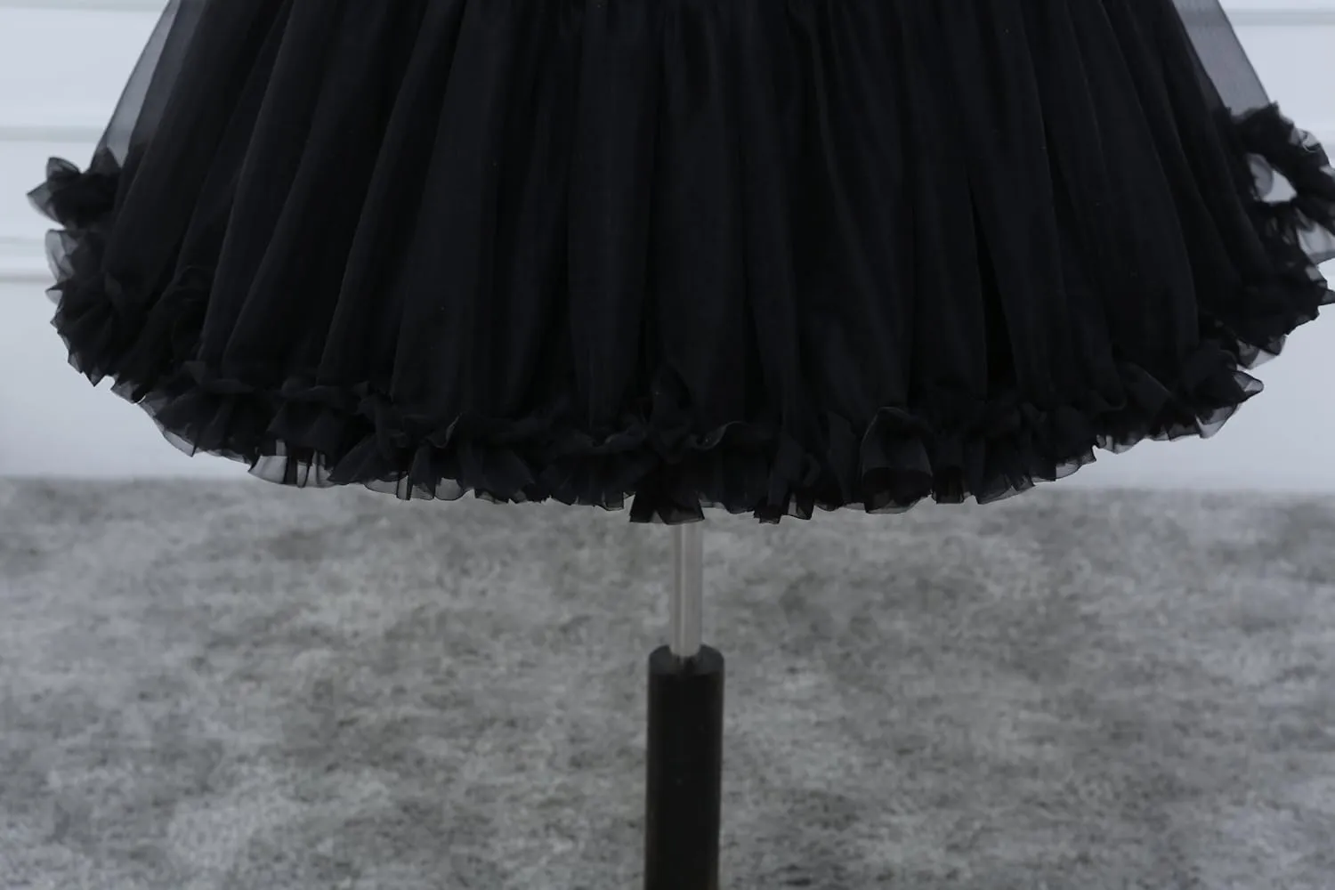 FOLOBE Women's Knee Length 50s Soft Puffy Tutu Skirts Ballet Costume Tulle Underskirts Knee Length Petticoat Skirt for Women