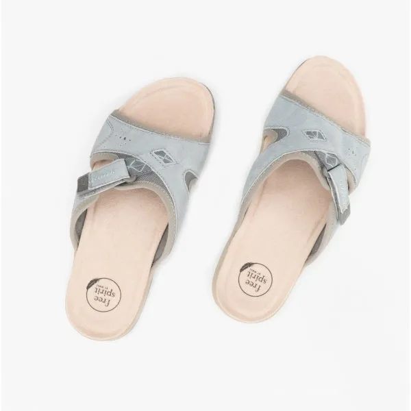 Free Spirit WICKFORD 2 Womens Touch Fasten Sandals Smoke