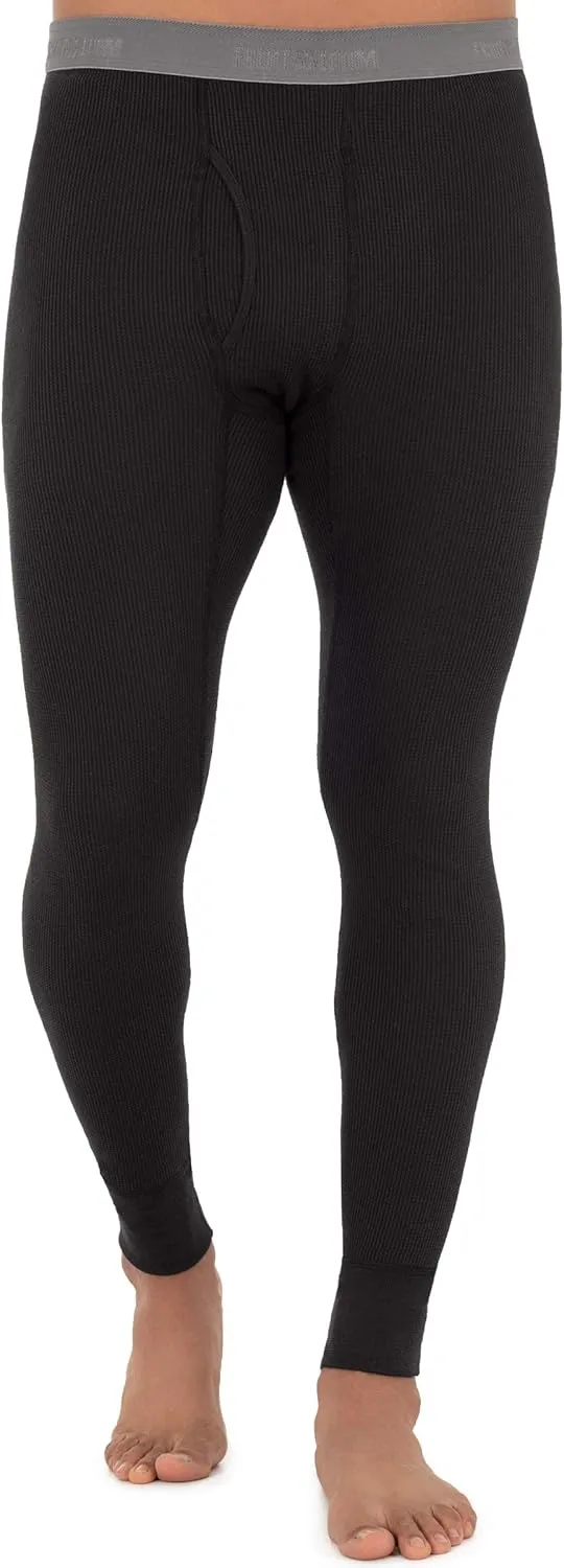 Fruit of the Loom Men's Recycled Waffle Thermal Underwear Set (Top and Bottom)