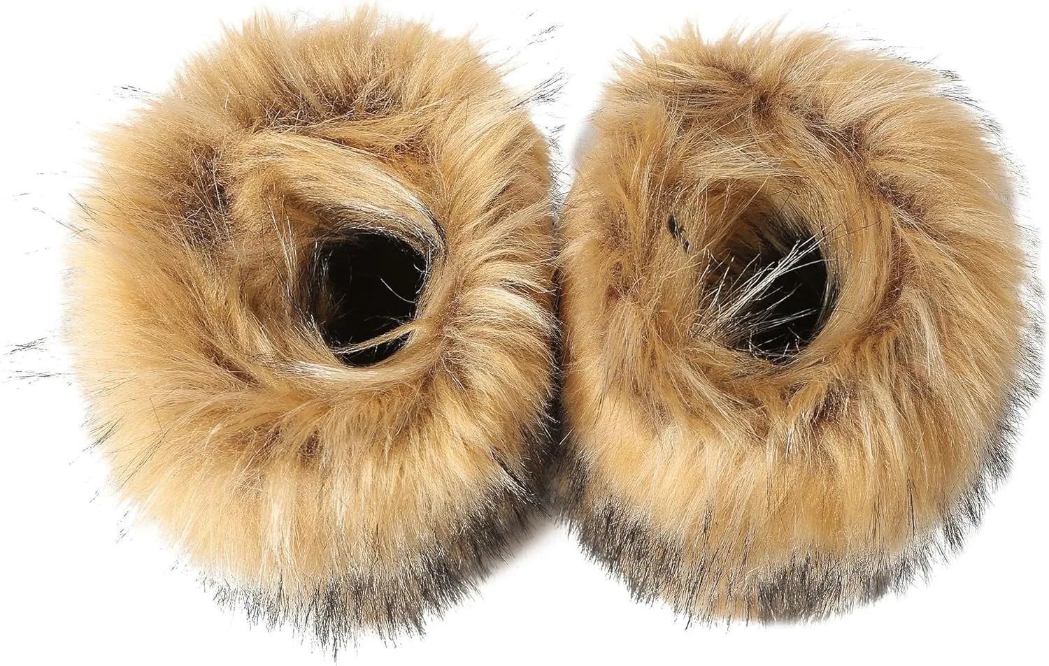 Fuzzy Fluffy Boots for Women Classic Warm Suede Slip On Mid-calf Snow Boot Comfortable Natural Fur Winter Flat Shoes Girl Outdoor Indoor