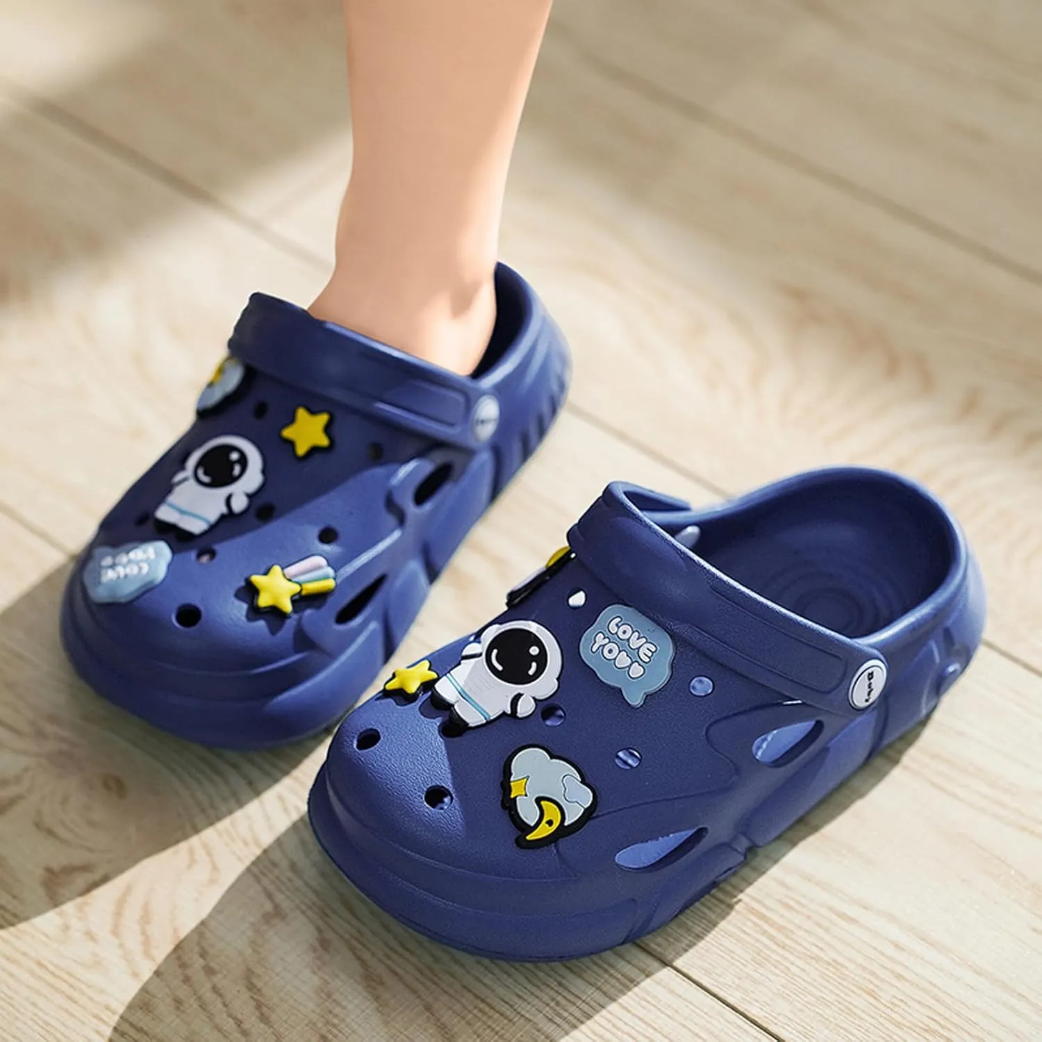 Garden Shoes Summer Boys Unisex Pattern Children's Shoes Lining Clog Children's Slides Sandal
