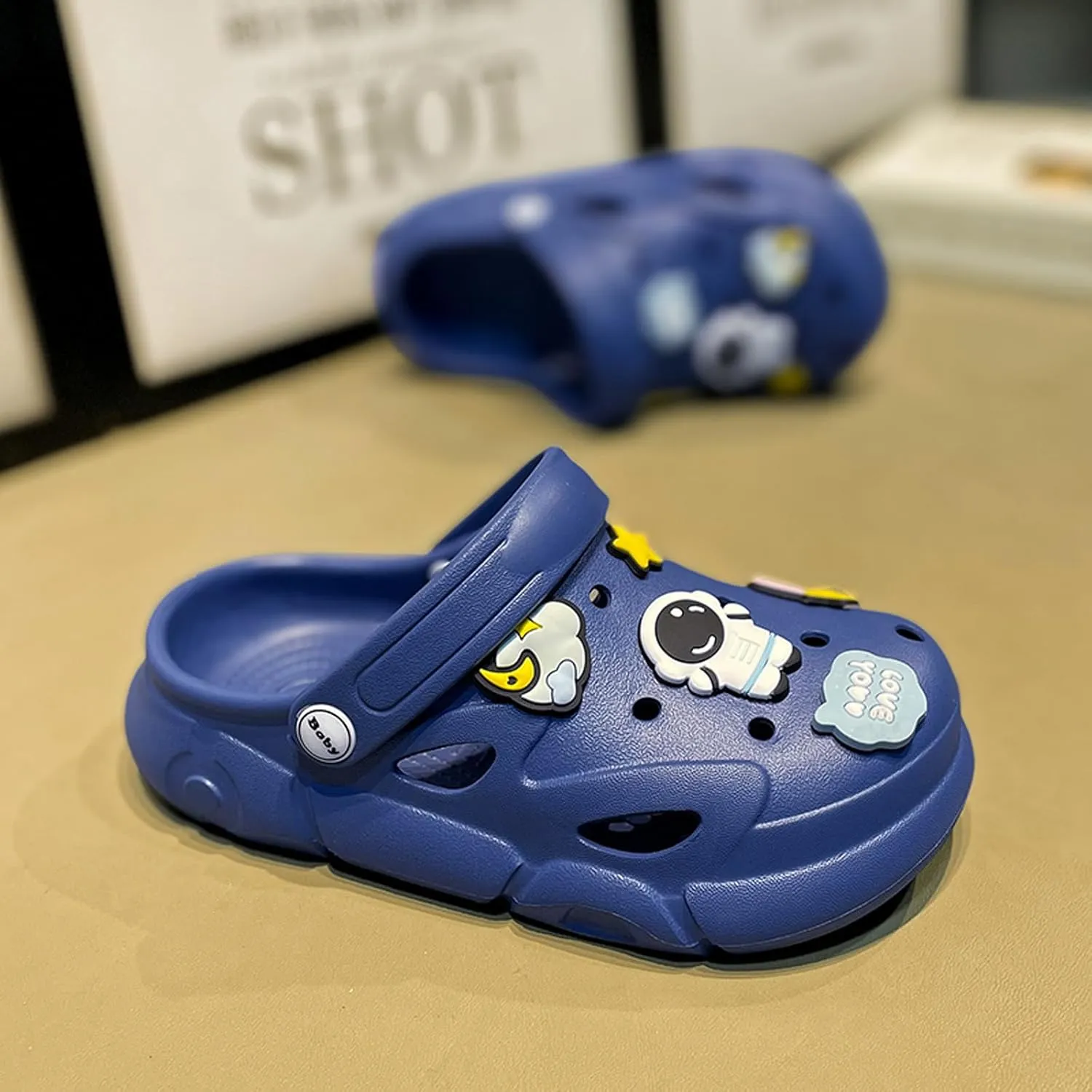 Garden Shoes Summer Boys Unisex Pattern Children's Shoes Lining Clog Children's Slides Sandal