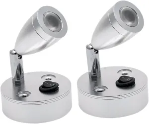 Gatuida 2 Pcs Led Rv Lights Brushed Nickel 3000k Warm Light for Boats Cabin 24v