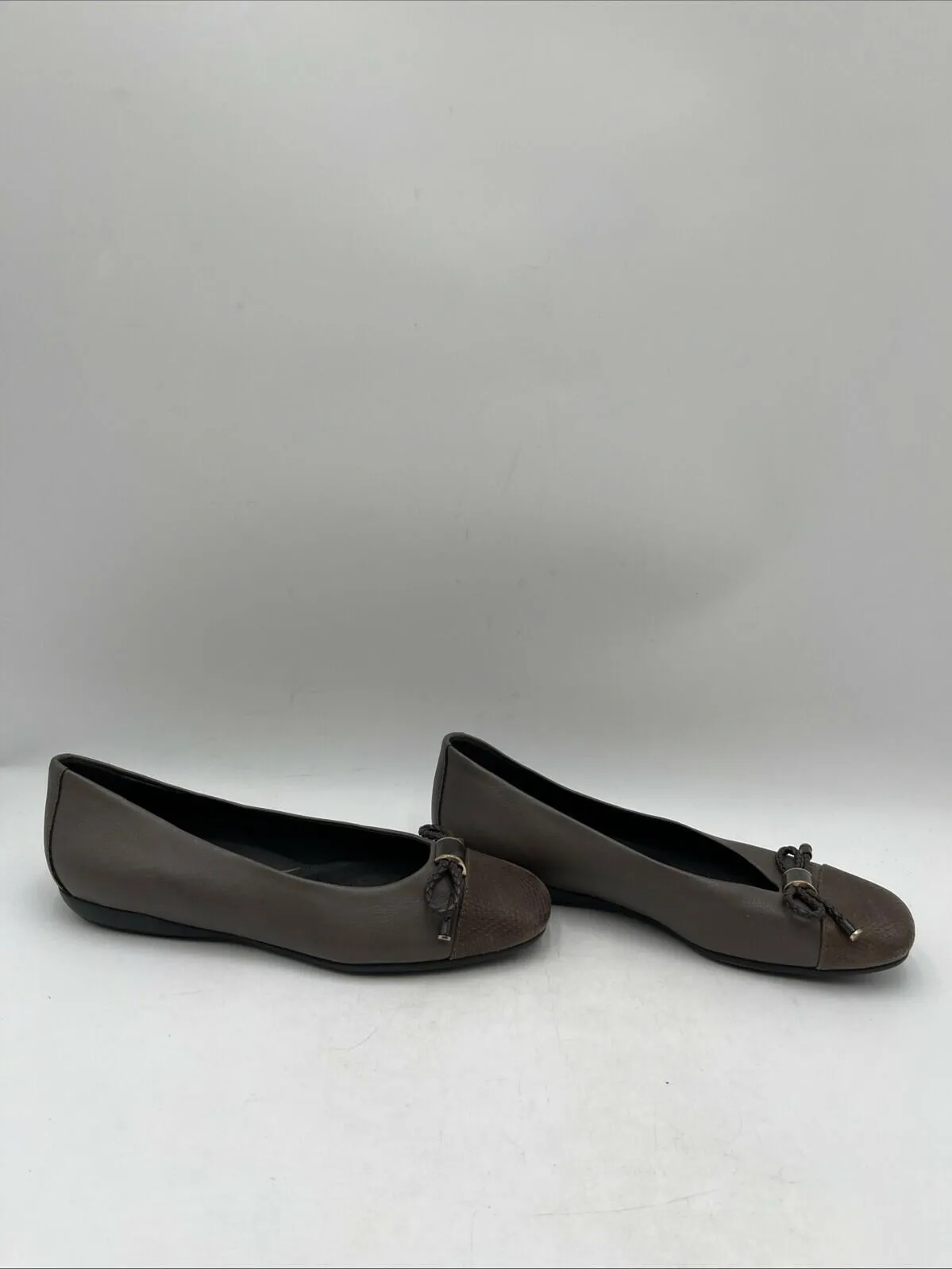Geox Annytah Ballet Flat Women's Casual Shoes Brown Size 38 - Very Good