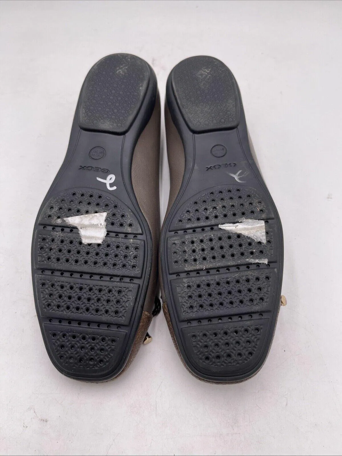Geox Annytah Ballet Flat Women's Casual Shoes Brown Size 38 - Very Good
