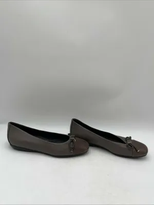 Geox Annytah Ballet Flat Women's Casual Shoes Brown Size 38 - Very Good