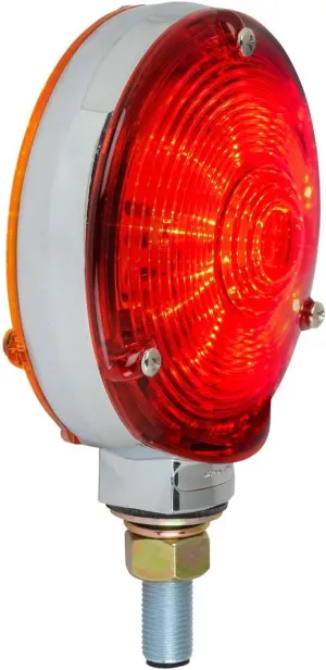 GG Grand General 77611 4 inches Double Faced Star 48 LED Sealed Pedestal Light with Amber Lens, Red/Red