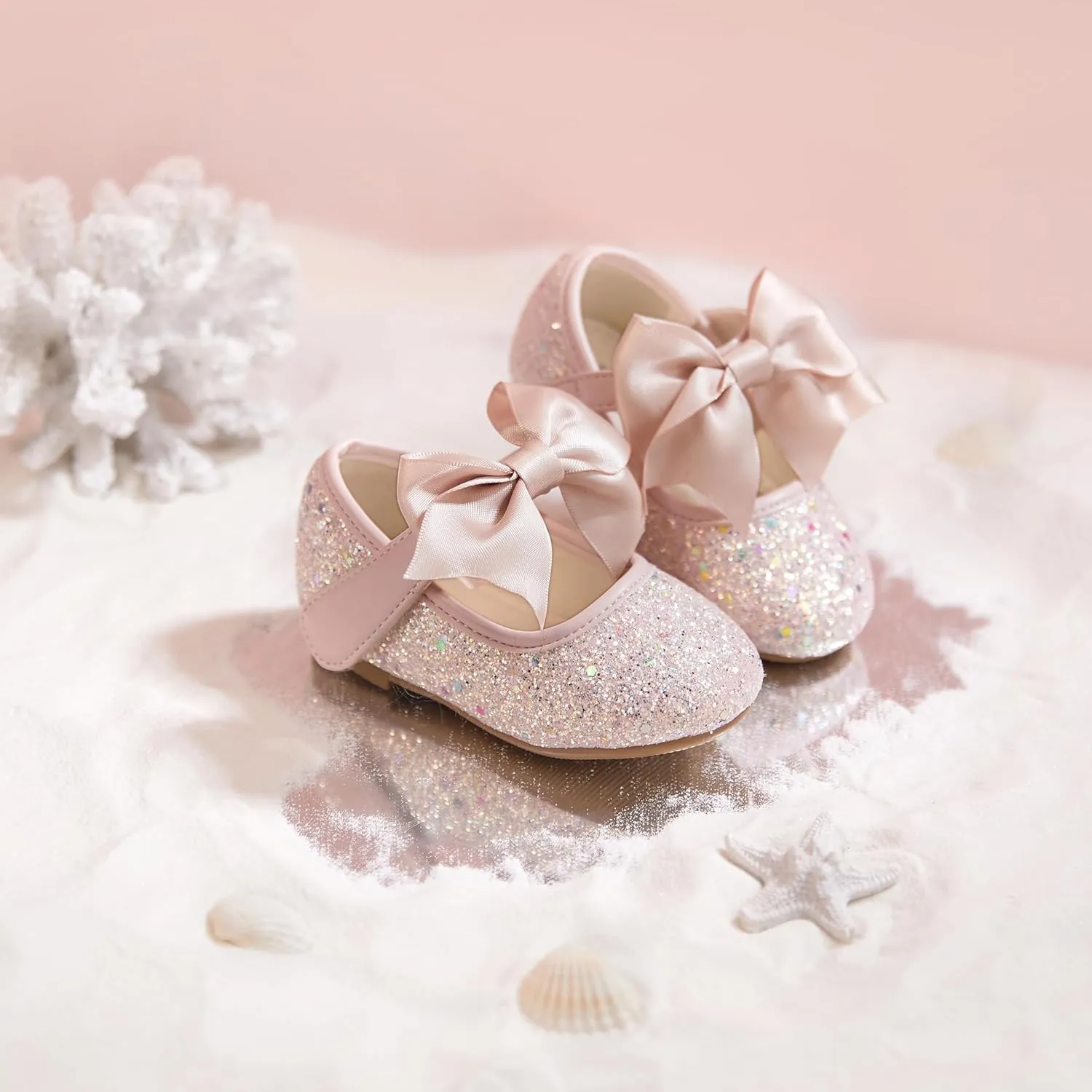 Girls Dress Shoes Ballet Mary Jane Flat Toddler Kid Bow Party Shoes