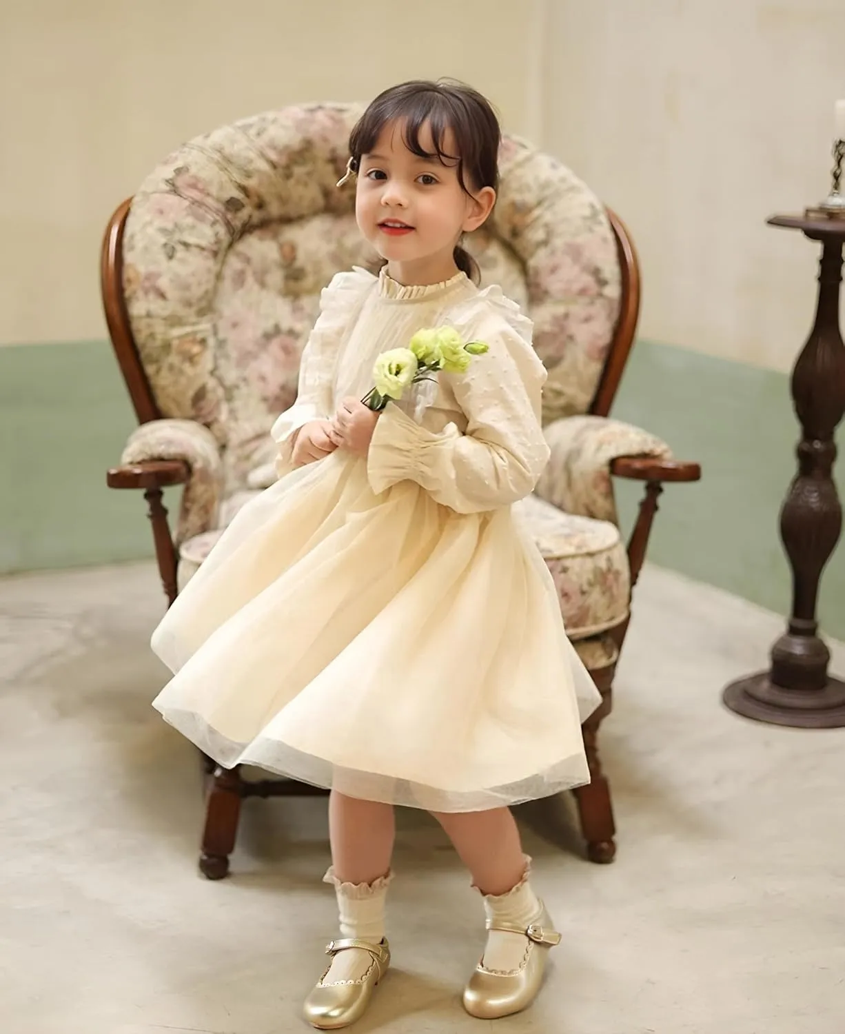 Girls Dress Shoes Ballet Mary Jane Flat Toddler Kid Bow Party Shoes
