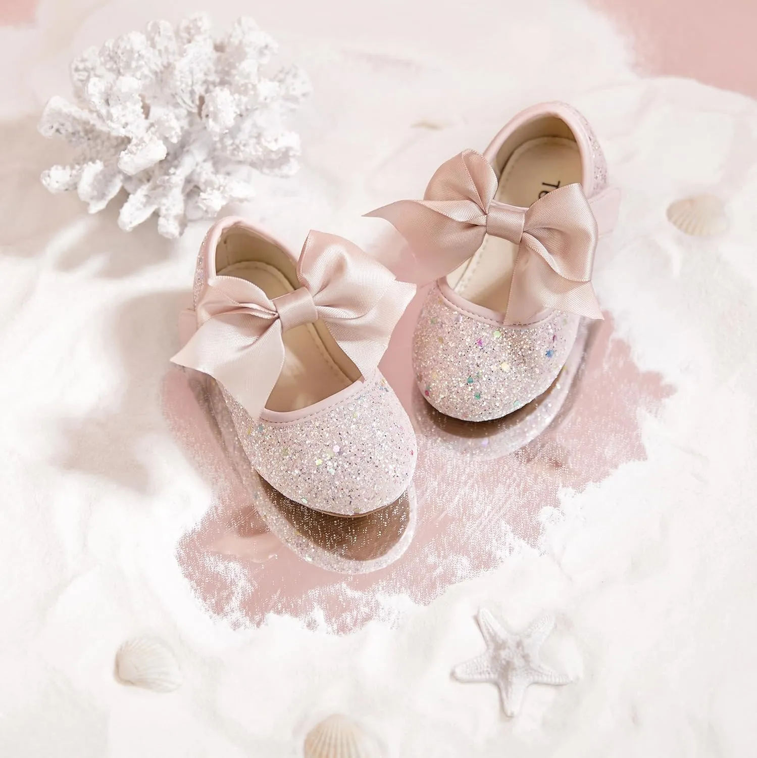Girls Dress Shoes Ballet Mary Jane Flat Toddler Kid Bow Party Shoes