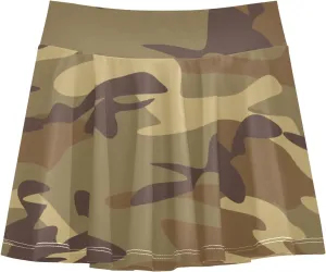 Girls Skorts Active Athletic Skirts with Inner Built-in Shorts for Golf Tennis 3-12T Bright Light Yellow Lemon