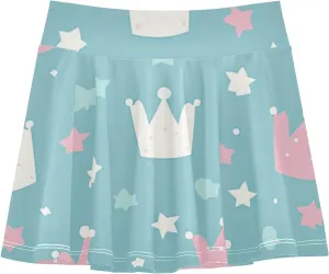 Girls Skorts Active Athletic Skirts with Inner Built-in Shorts for Golf Tennis 3-12T Cherry Blossom Floral Pink