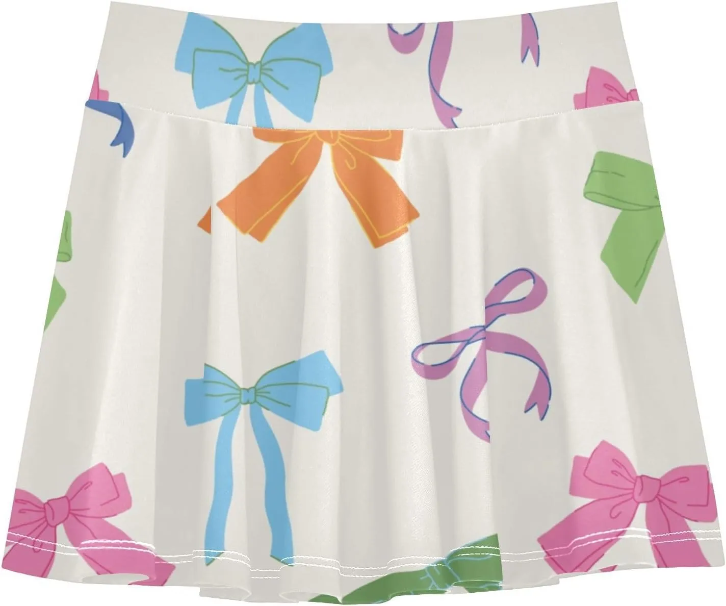 Girls Skorts Active Athletic Skirts with Inner Built-in Shorts for Golf Tennis 3-12T Geometric Stars Hot Pink