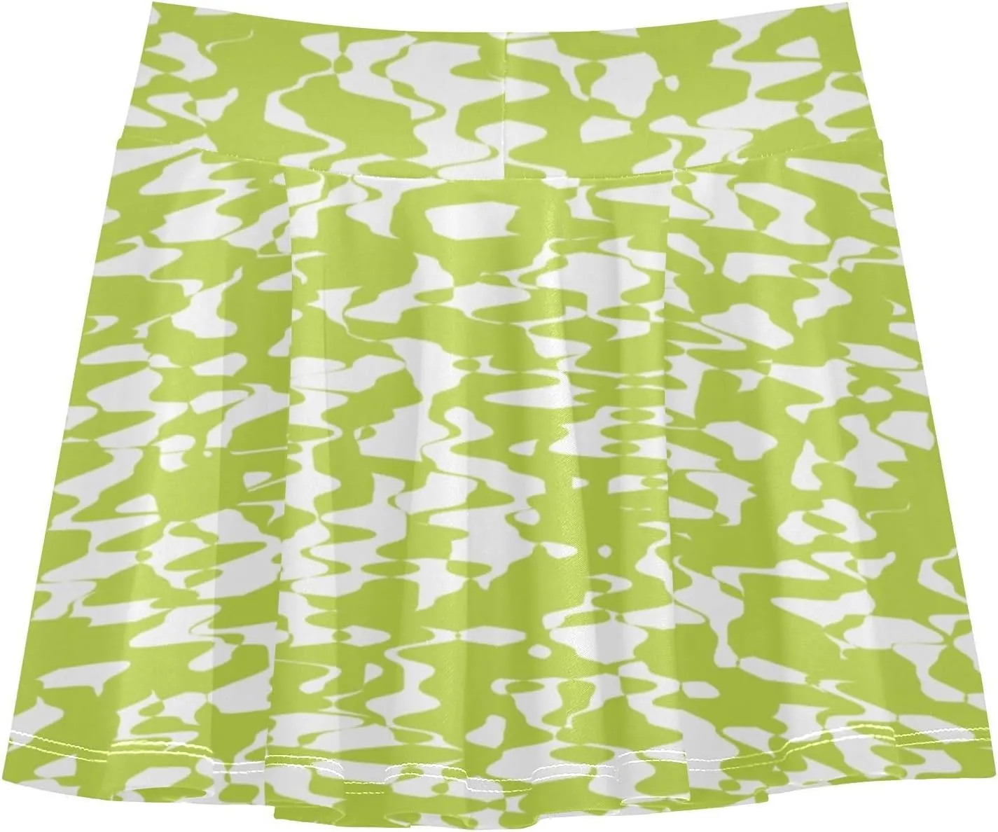 Girls Skorts Active Athletic Skirts with Inner Built-in Shorts for Golf Tennis 3-12T Red and Green Stripes