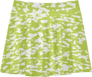Girls Skorts Active Athletic Skirts with Inner Built-in Shorts for Golf Tennis 3-12T Red and Green Stripes