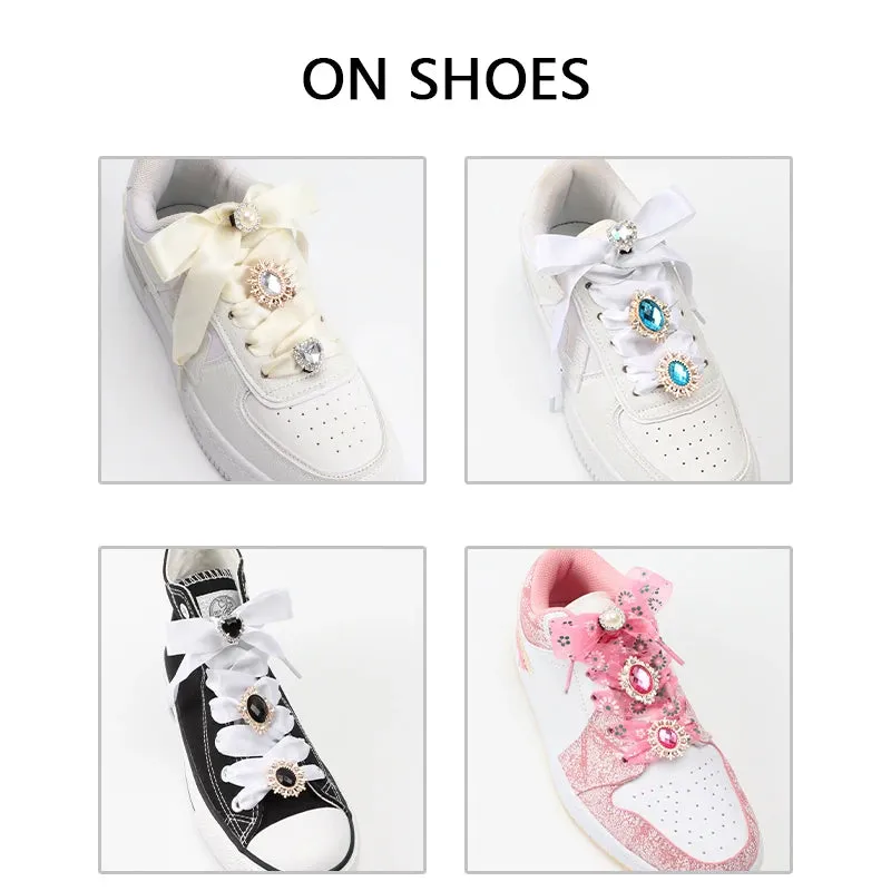 GlamRhinestone Diamond Shoelace Charms for Sneakers