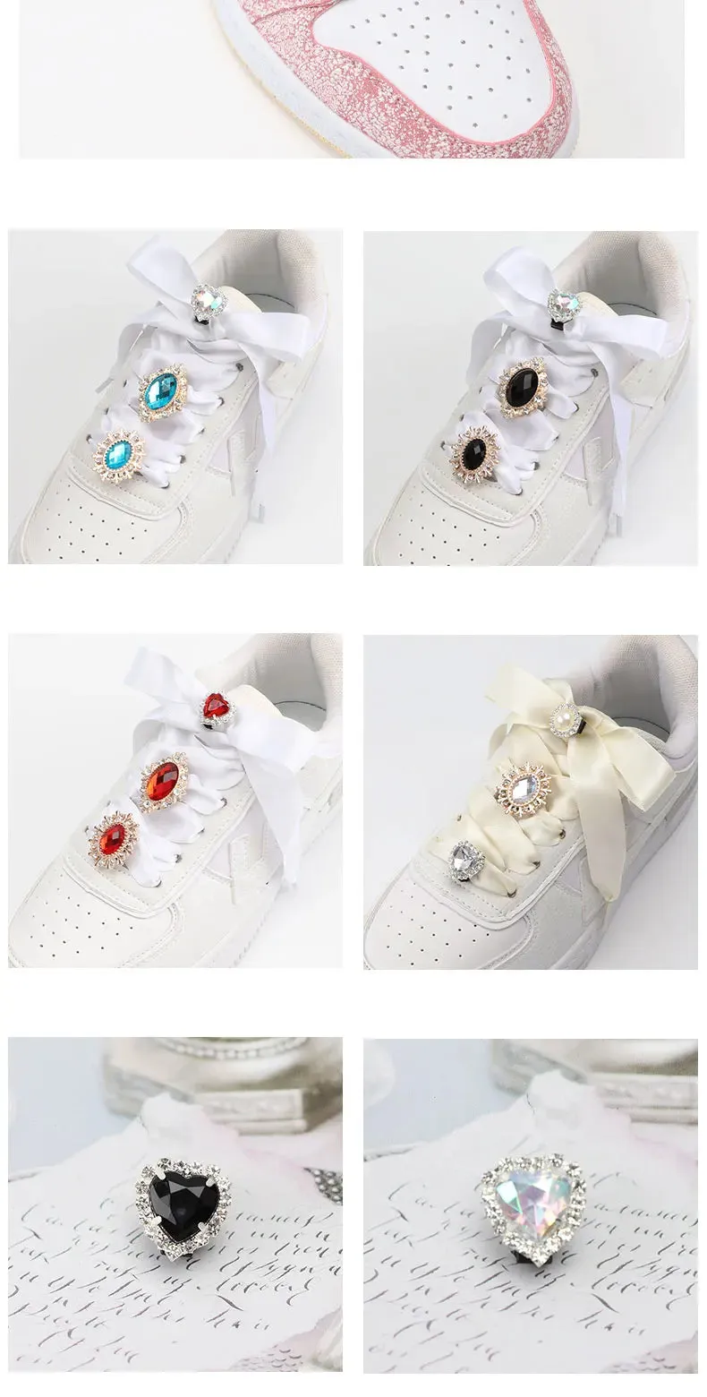 GlamRhinestone Diamond Shoelace Charms for Sneakers