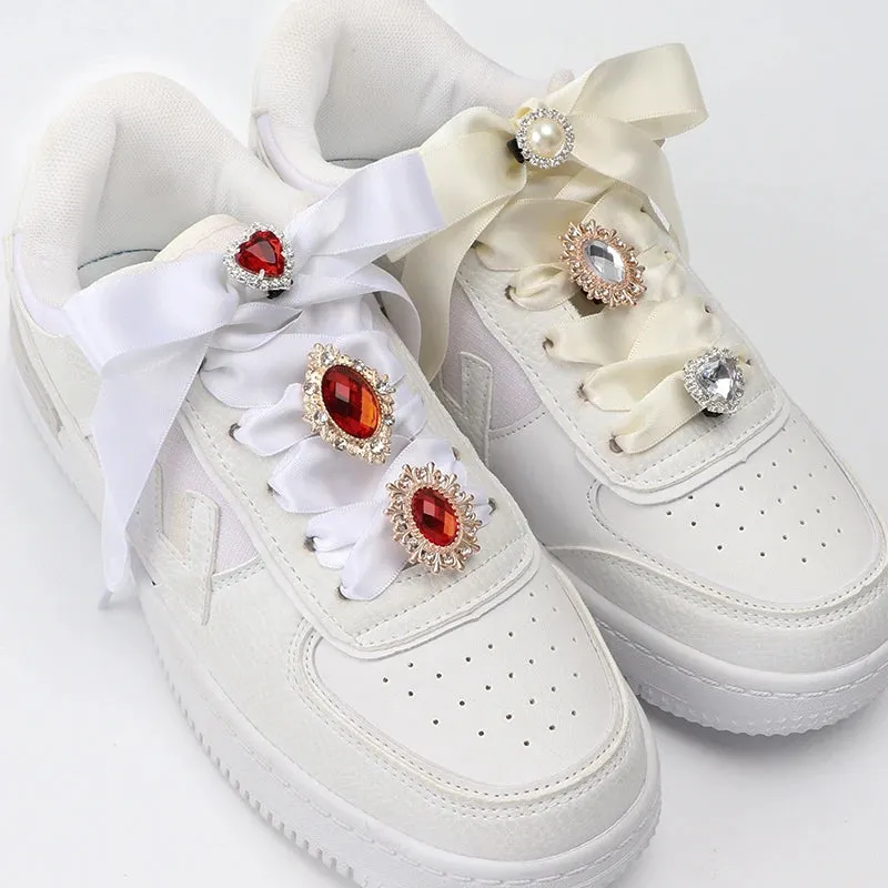 GlamRhinestone Diamond Shoelace Charms for Sneakers