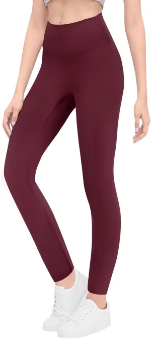 Gnainach Girls Running Pants High Waisted Soft Comfy Elastic Compression Yoga Leggings for Toddler Kids Teens Dance Workout