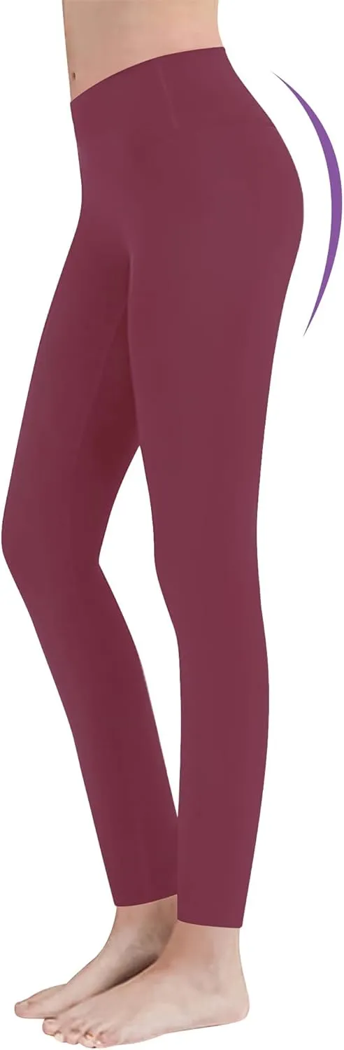 Gnainach Girls Running Pants High Waisted Soft Comfy Elastic Compression Yoga Leggings for Toddler Kids Teens Dance Workout