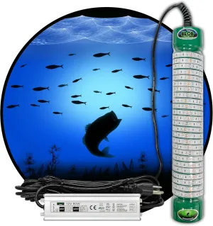 Green Blob Outdoors Fishing Light Blue 15000 Lumen Dock Pro 15000 LED Underwater w 30ft Cord, LED, Fish Attractor, Crappie, Snook, Bass, Catfish