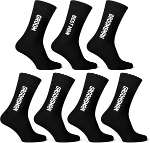 Groomsmen Socks 7/8/10 Pack Groomsmen Proposal for Groom, Best Man and Groomsman