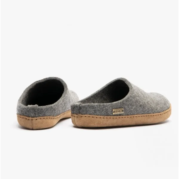 Haflinger EMIL'S TOFFEL Womens Wool Slippers Anthracite