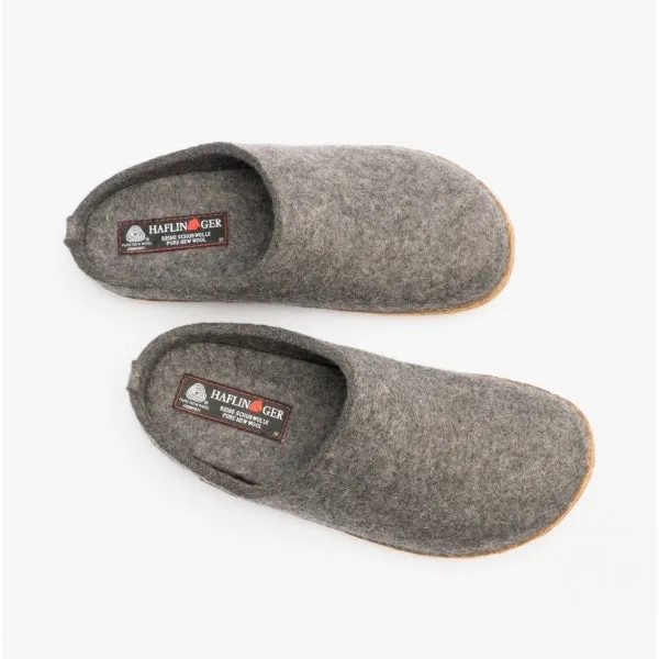 Haflinger EMIL'S TOFFEL Womens Wool Slippers Anthracite